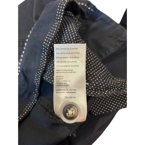 ANTHROPOLOGIE MAEVE Black Stretch Chino Utility Basic Everyday Y2K Women's 4 - Picture 10 of 11